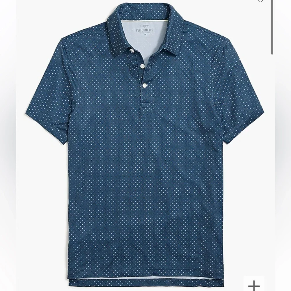 J crew Printed performance polo shirt
